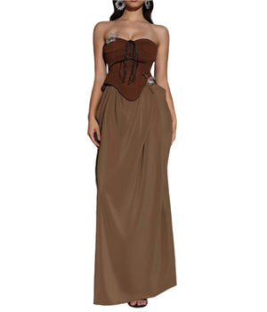 DORIAN Corset Maxi Set