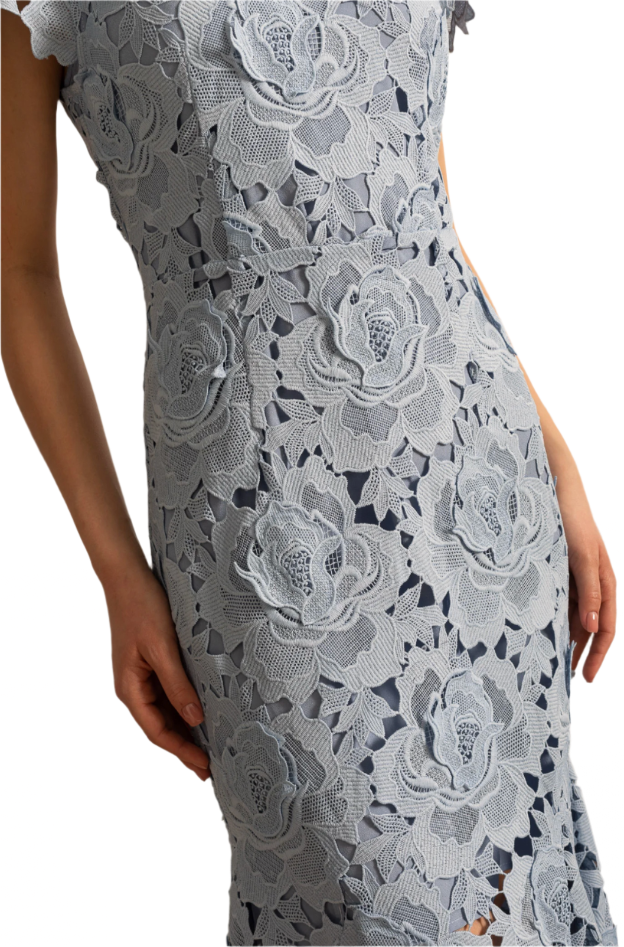 IKIA Lace Midi Bodycon Dress