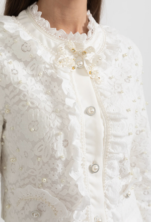 ANNIKA TWO-PIECE ENSEMBLE WITH EXQUISITE PEARL EMBELLISHMENTS SET