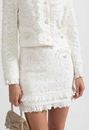 ANNIKA TWO-PIECE ENSEMBLE WITH EXQUISITE PEARL EMBELLISHMENTS SET