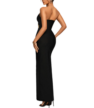 JOSEFINA Haute 3D Flowers Bandage Dress