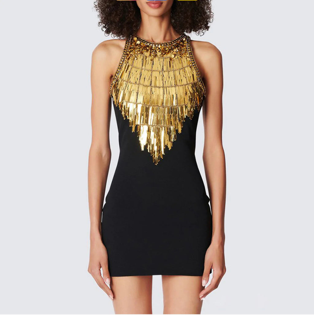 NEXT DAY DELIVERY ALIDA Crystals Bandage Dress