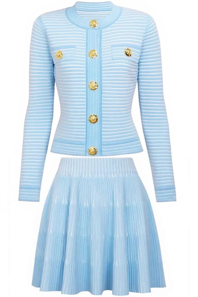 KATYA Knit Long Sleeve Bodycon Set