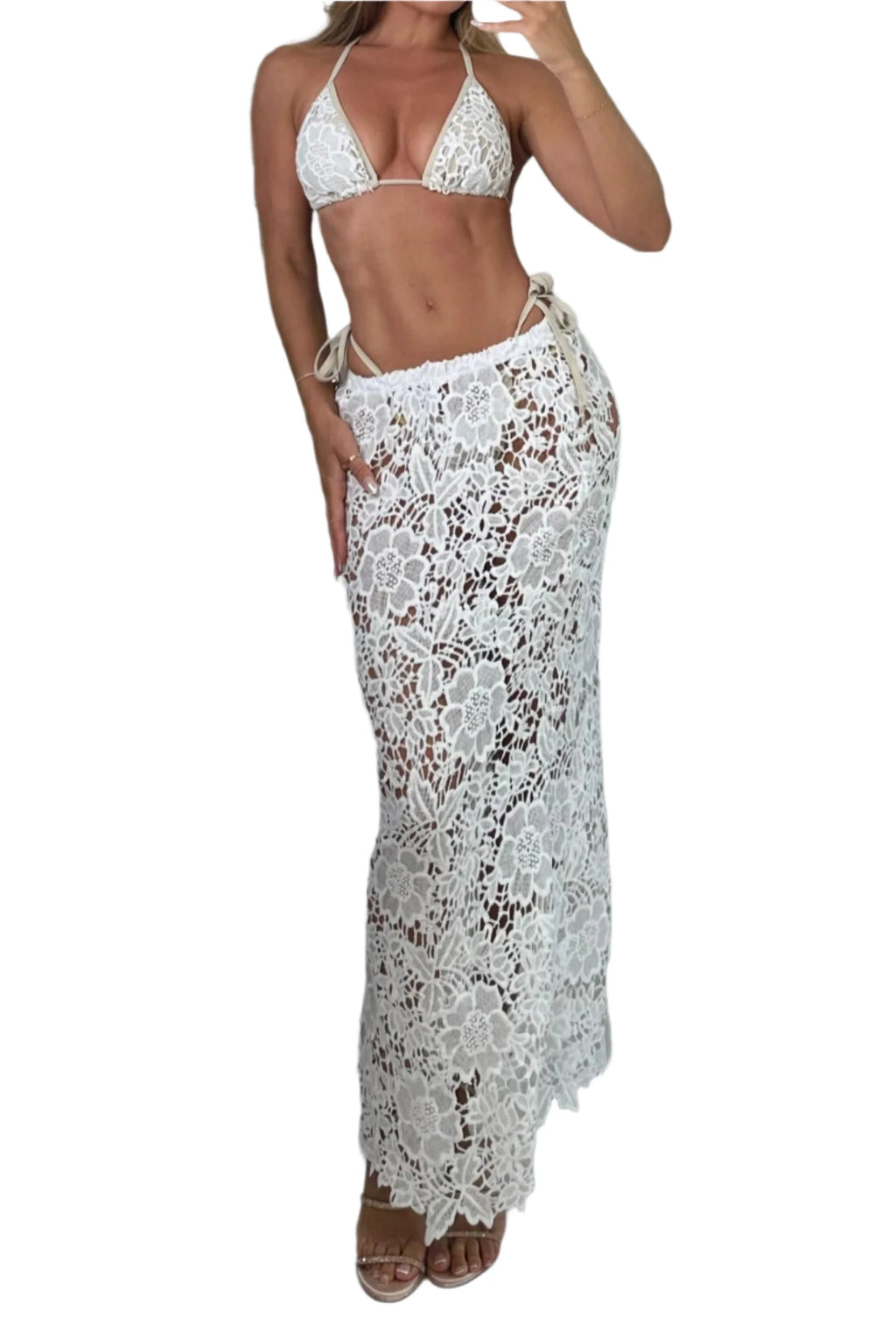 LAN Lace Bikini 3 Pieces Set