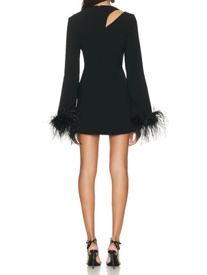NEXT DAY DELIVERY LUCA Long Sleeve Cut Out Bandage Dress
