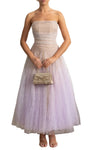 LUDA Lace Strapless Maxi Bodycon Dress