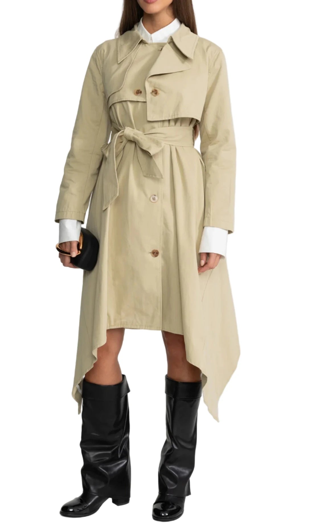 MARA Asymmetric Trench Coat