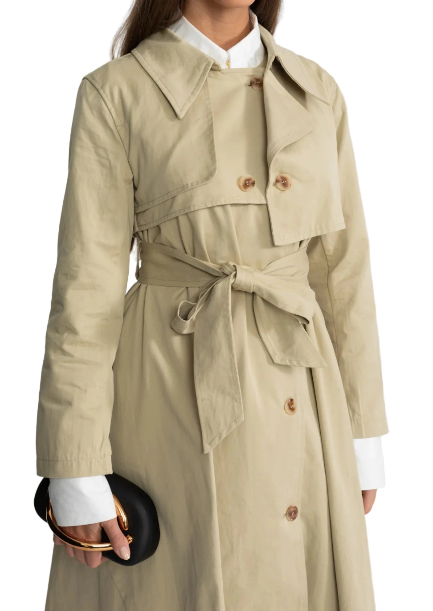 MARA Asymmetric Trench Coat