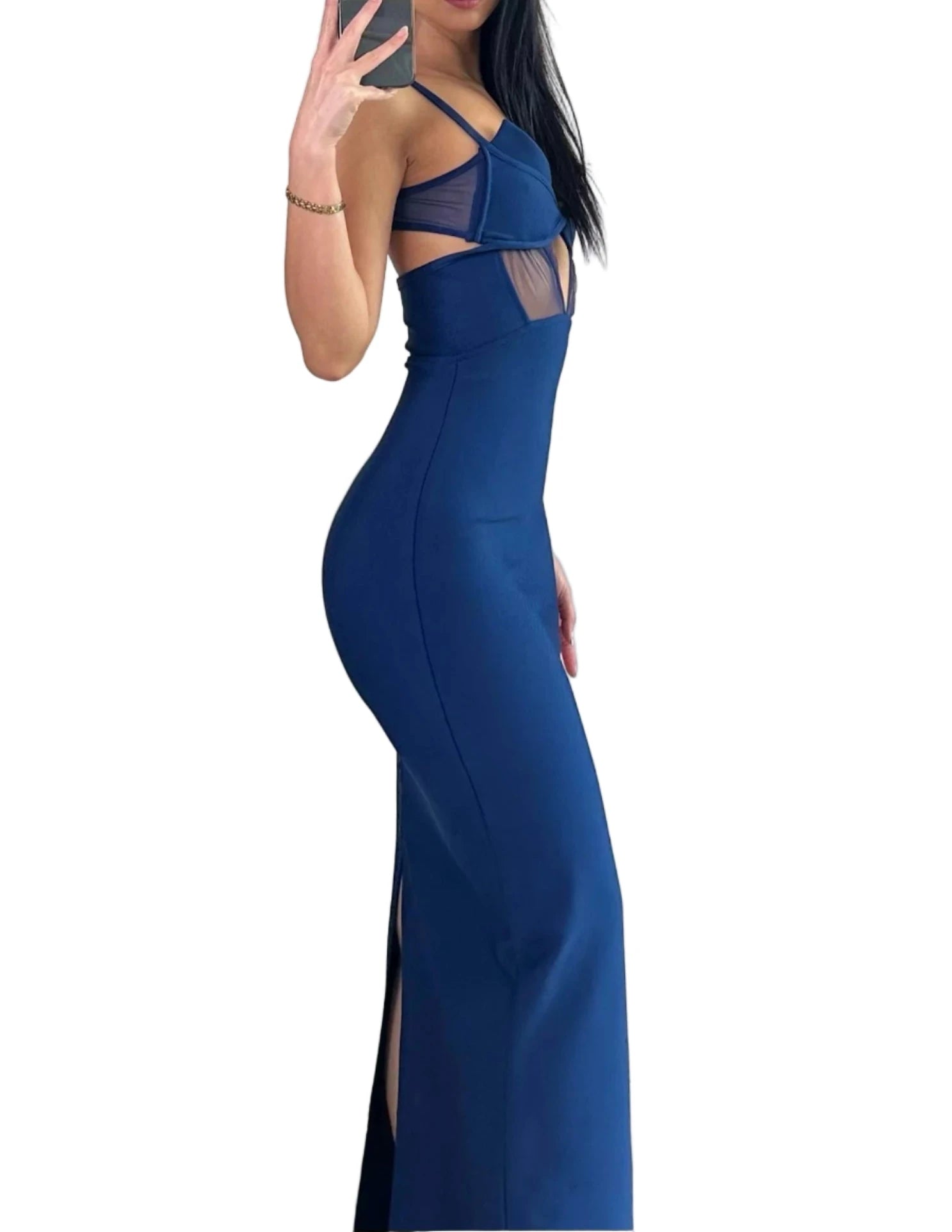 MELODIA Cut Out Bandage Maxi Dress