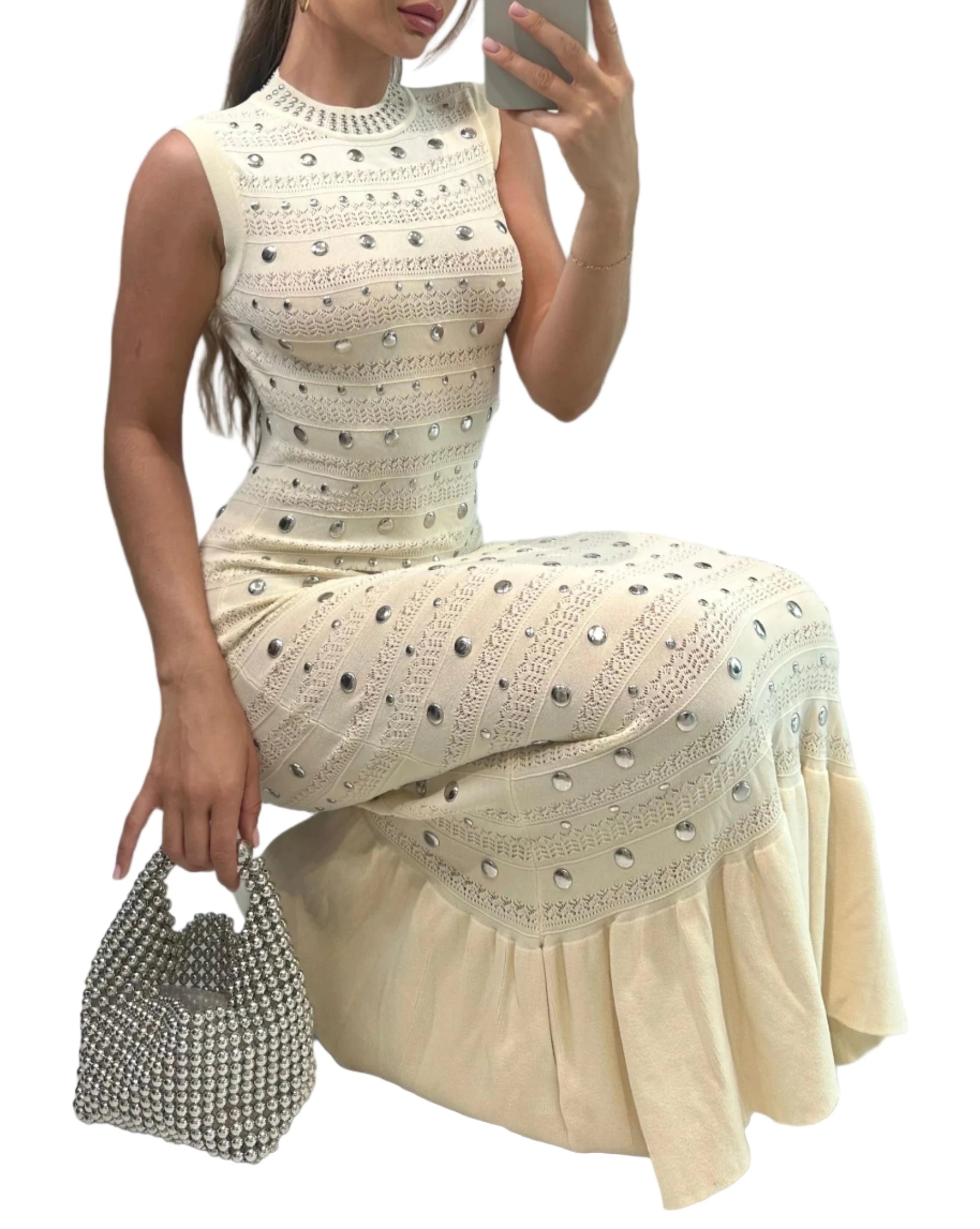 MILENA Knit Maxi Bodycon Dress