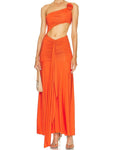 VANIA Orange Cut out Bodycon Dress