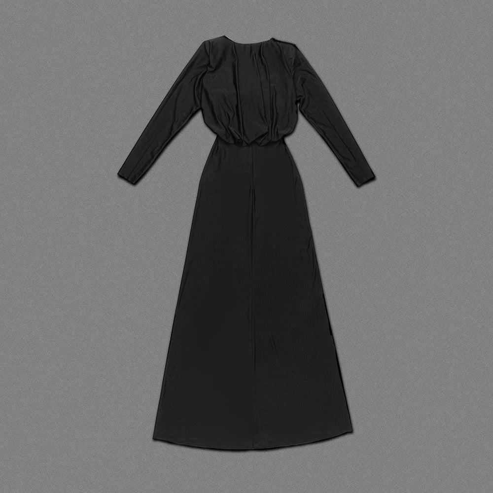 SHANIA Long Sleeve Cut Out Bodycon Dress