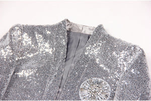 LEYLAH Sequins Dress with Jacket