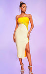 NEXT DAY DELIVERY SKYLAR Strapless Crystals Bandage Dress