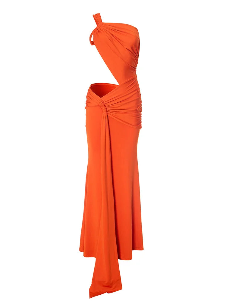 RAI Sexy Asymmetric Maxi Dress