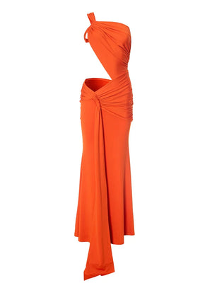 RAI Sexy Asymmetric Maxi Dress