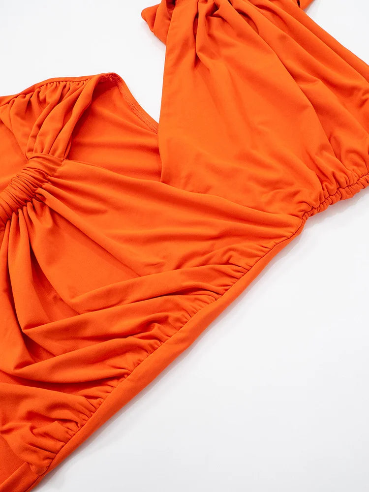 RAI Sexy Asymmetric Maxi Dress