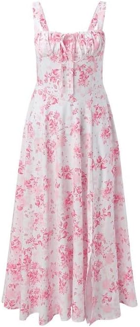 NEXT DAY DELIVERY SHARLA Corset Flowers Midi Dress