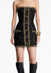 FELISBERTA Strapless Sequins Classic Bodycon Dress