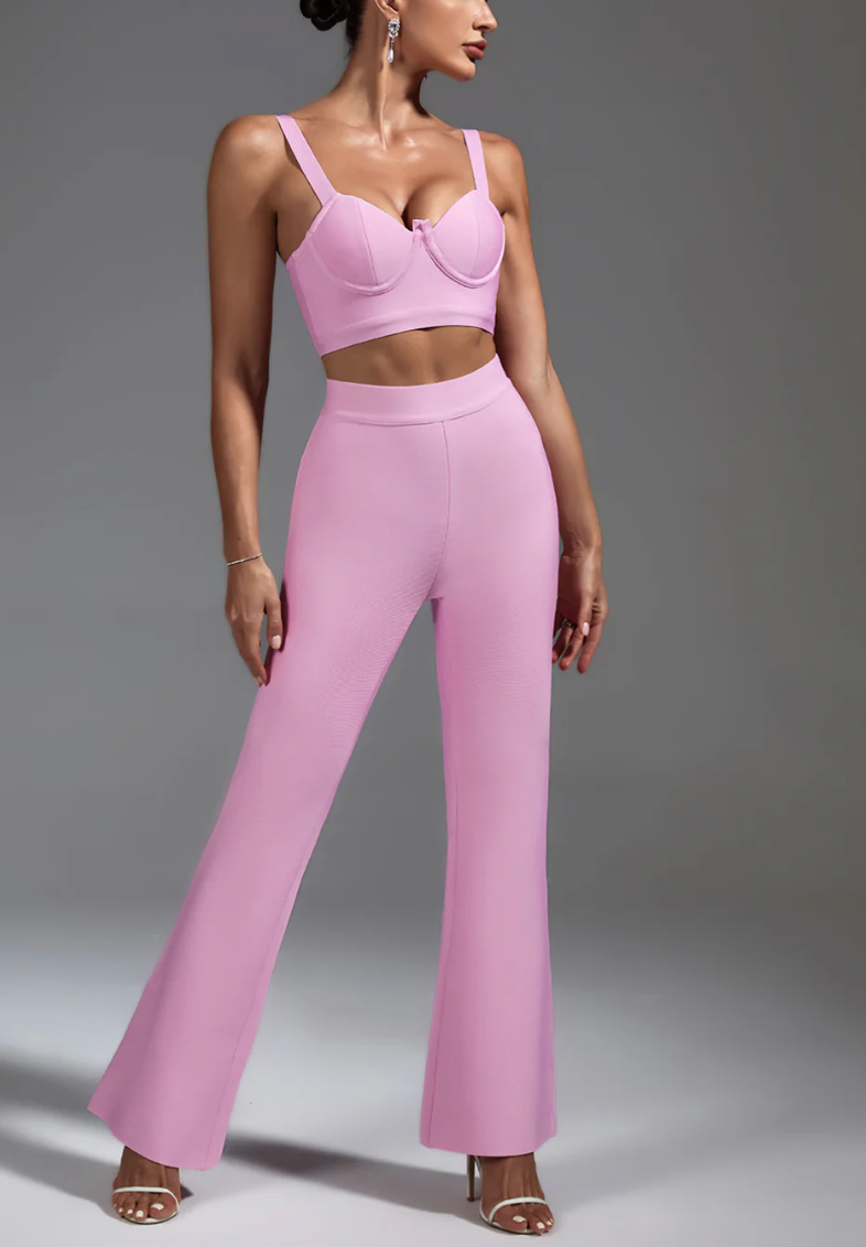 JAYA Backless Bandage Two Piece Set