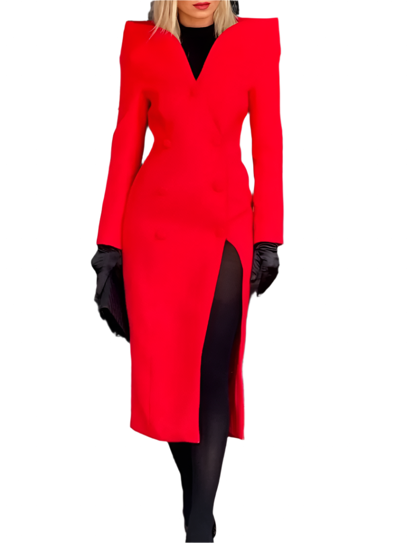 VAIRA Red Bodycon Dress - Coat