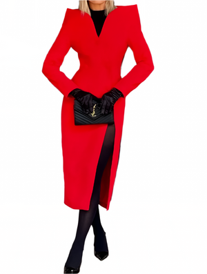 VAIRA Red Bodycon Dress - Coat