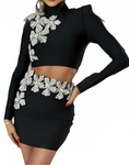 KAIA Long Sleeve Flowers Bandage Set