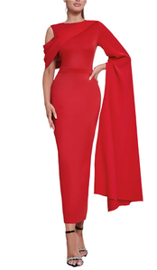 NATASHA One Shoulder Maxi Dress