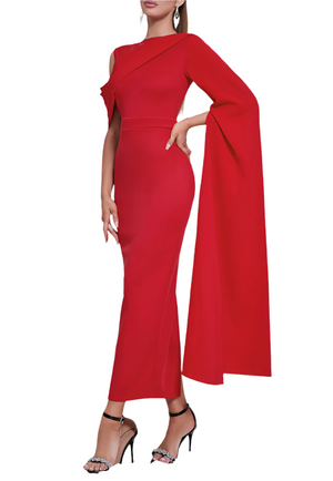 NATASHA One Shoulder Maxi Dress