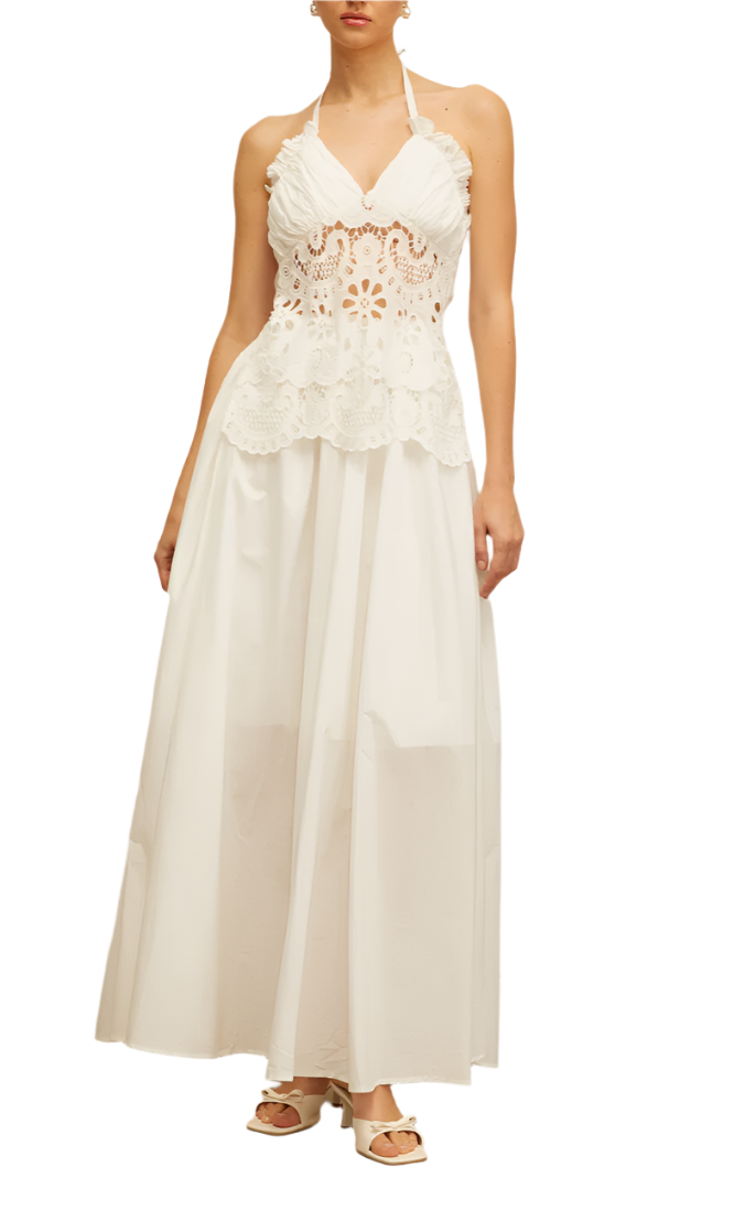 FRANCESCA Floral Cut Out Maxi Dress