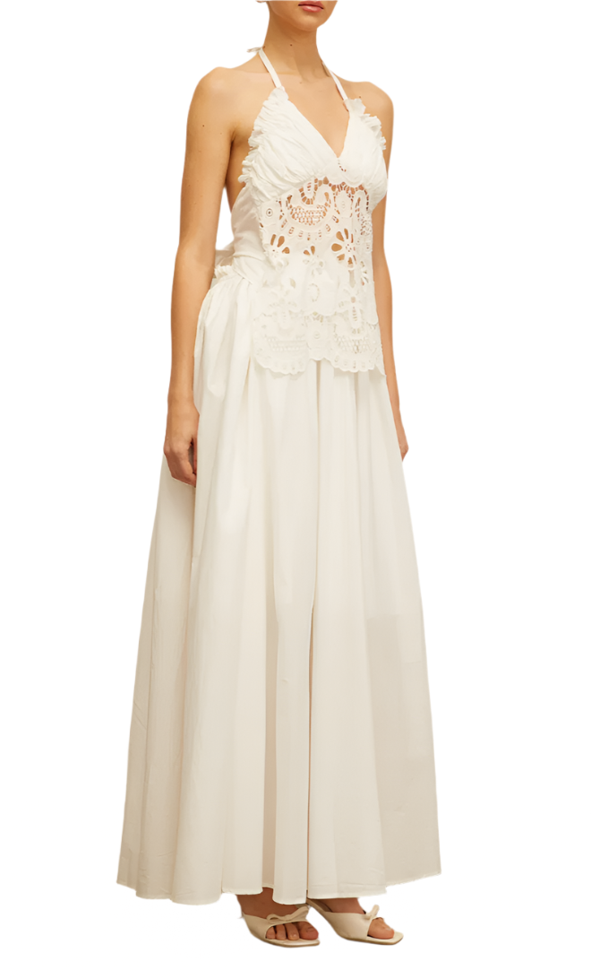 FRANCESCA Floral Cut Out Maxi Dress