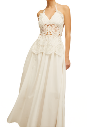 FRANCESCA Floral Cut Out Maxi Dress