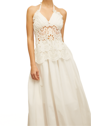 FRANCESCA Floral Cut Out Maxi Dress