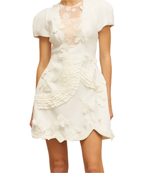 ADILA 3D Flower Classic Mini Dress