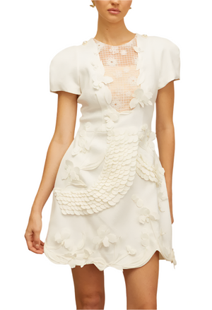 ADILA 3D Flower Classic Mini Dress