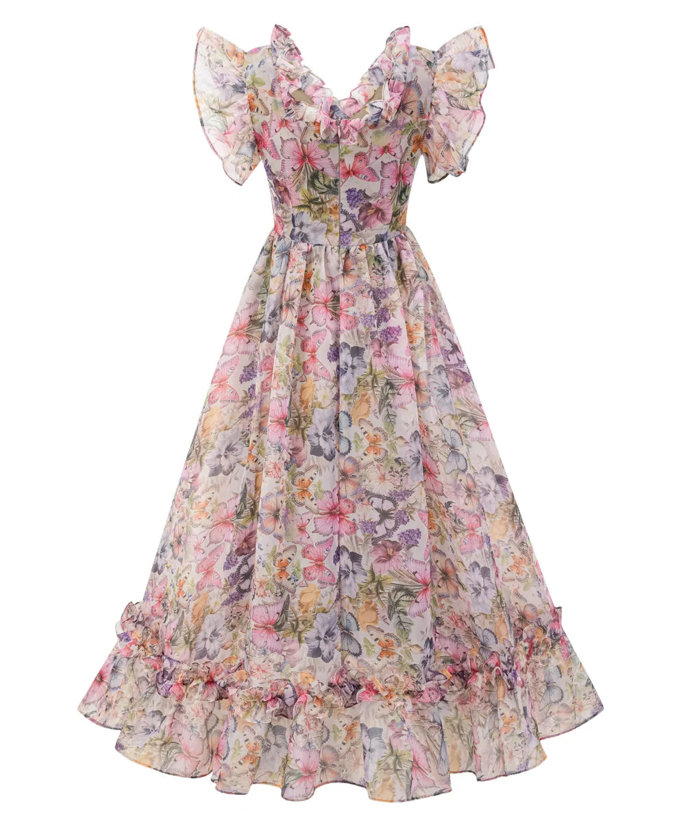 NEXT DAY DELIVERY VENA Off Shoulder Floral Maxi Bodycon Dress