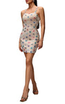 TINSLEY Butterfly Embroidered Bandage Dress