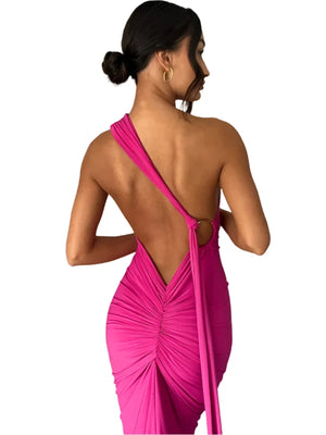 UME Backless Sexy Maxi Dress L / White UME Backless Sexy Maxi Dress L / White