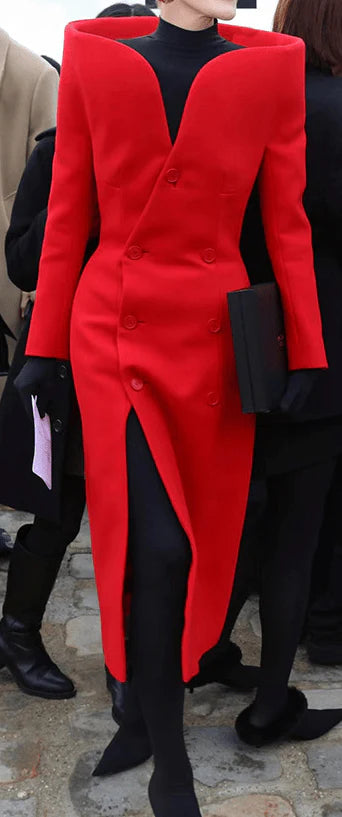 VAIRA Red Bodycon Dress - Coat