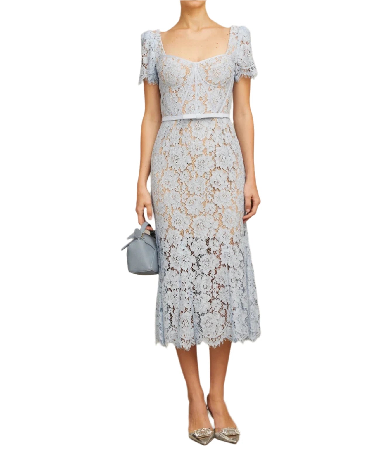 boned midi dress Melody Bone Eyelet Midi Dress