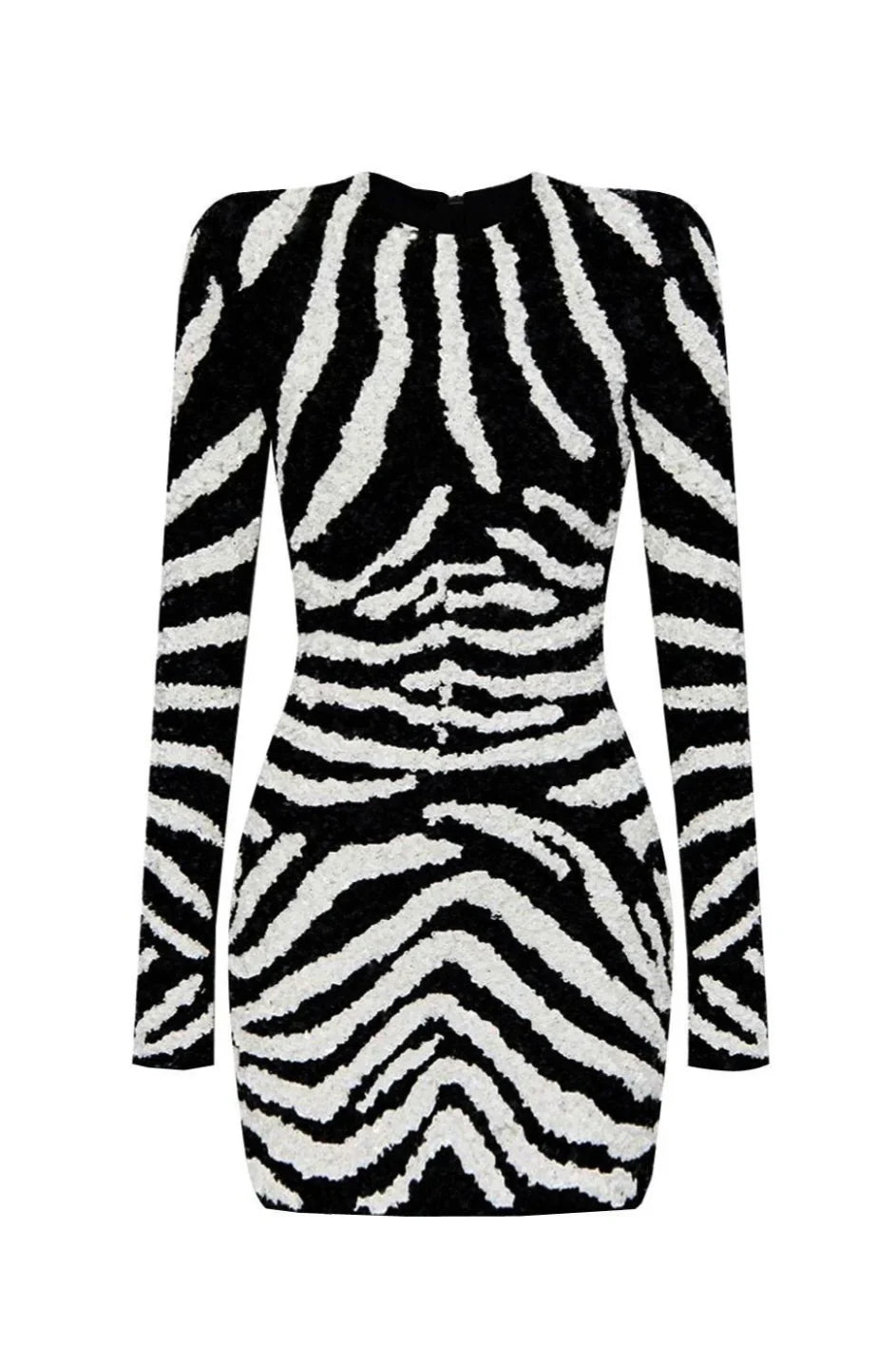 ADINA ZEBRA Mini Bodycon Dress