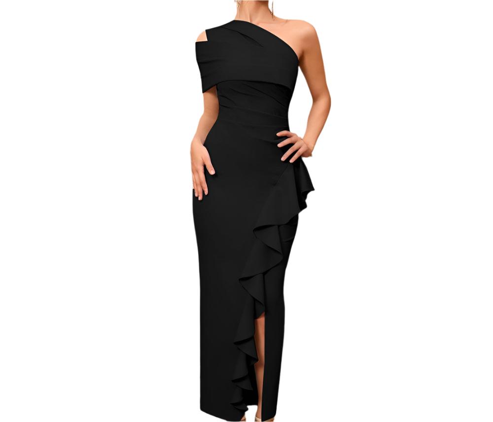 ANBARASI One Shoulder Bodycon Dress