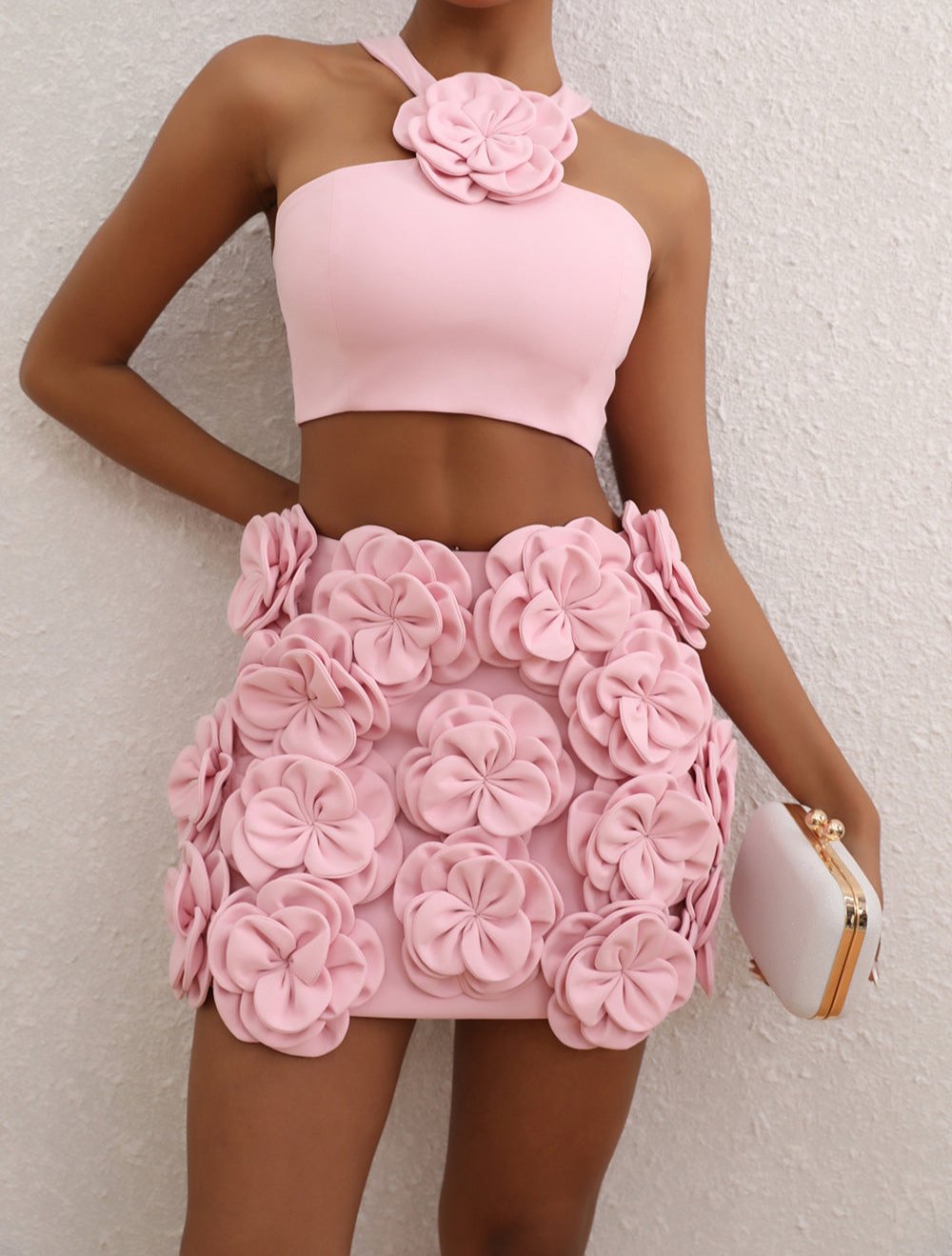 AVNI Flower Bodycon Set