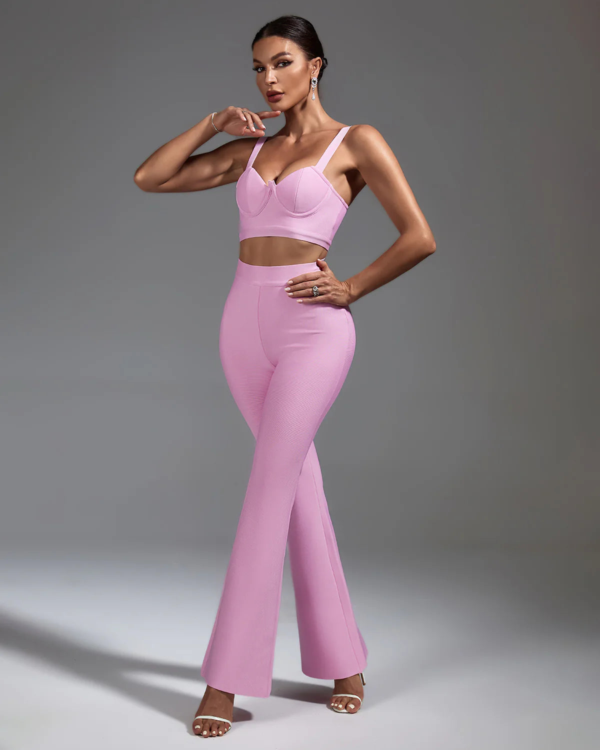 NEXT DAY DELIVERY JAYA Backless Bandage Two Piece Set