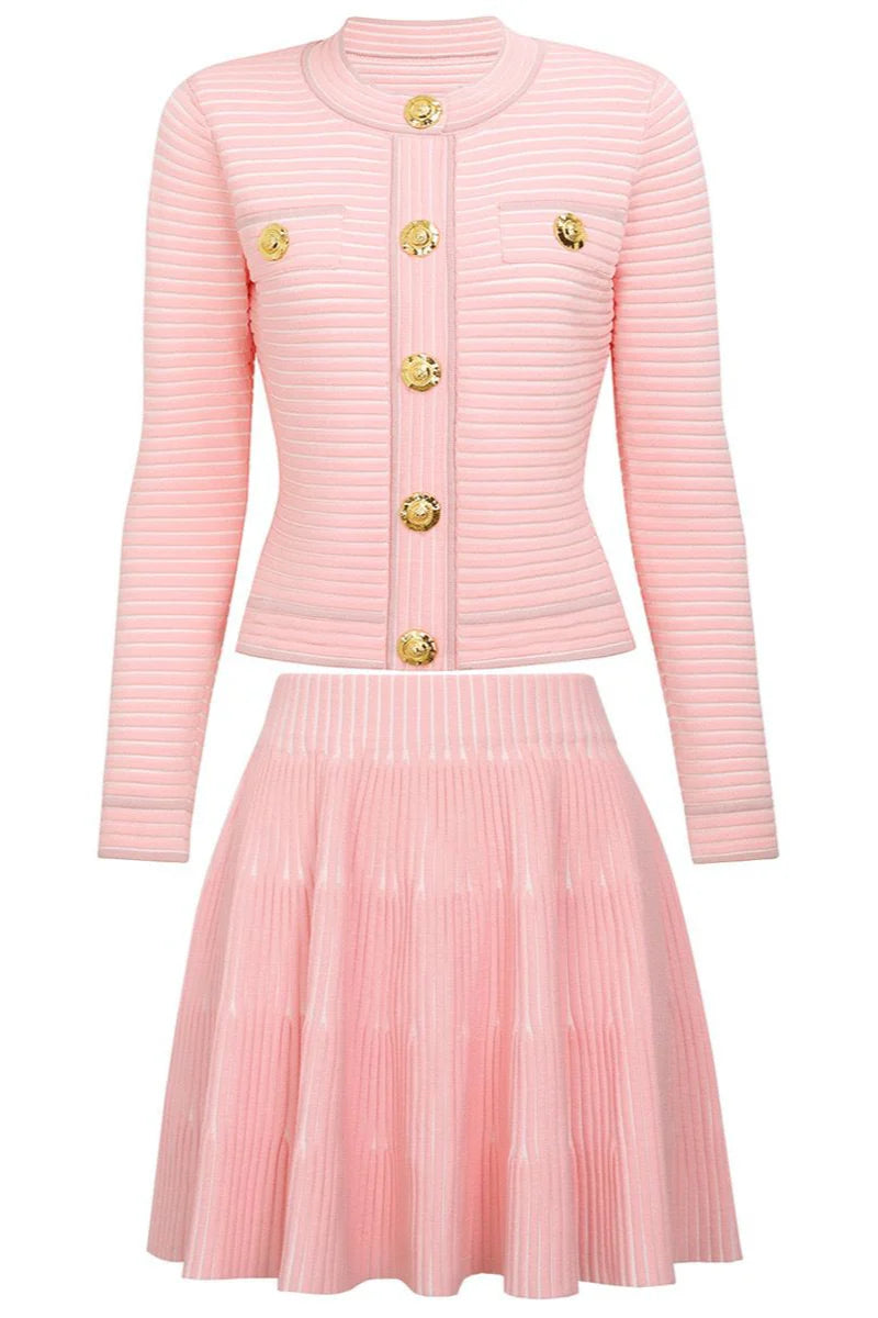 KATYA Knit Long Sleeve Bodycon Set