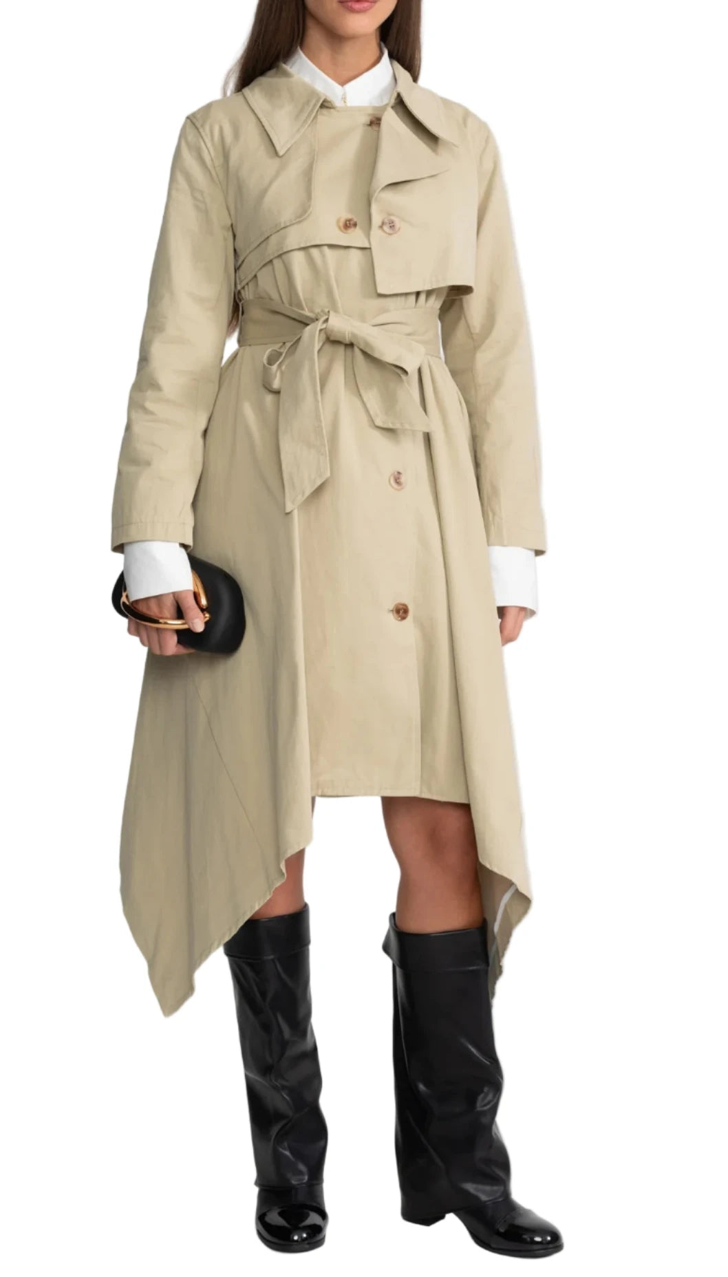 MARA Asymmetric Trench Coat