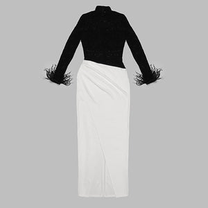 NOVALEE Lace Maxi Bodycon Dress